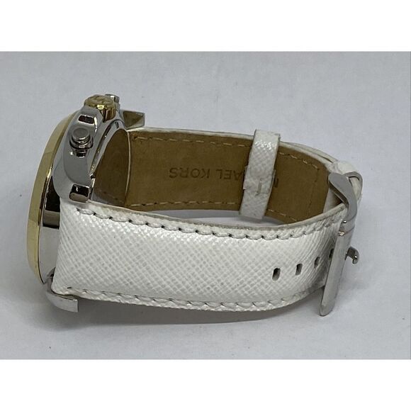 Michael Kors MK5605 Women's Leather Analog Gold Dial Quartz Genuine Watch XX486 - Picture 9 of 12